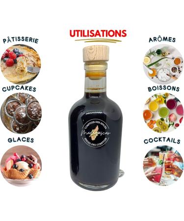 Natural Bourbon VANILLA EXTRACT (250 mL) Vanilla extract WITHOUT ALCOHOL / Cooking / Pastry (French Company) - Buy Online on GoSupps.com