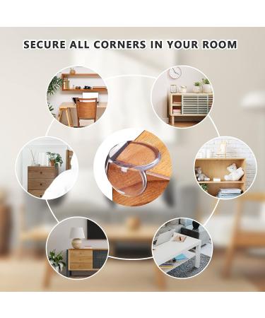 Baby Safety Corner Guards - Transparent Furniture Edge Bumpers (8 Pack) - Buy Online on GoSupps.com