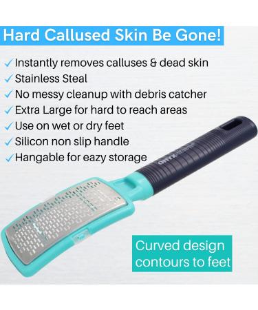 Double Sided XL Curved Foot File & Callus Remover - Professional Spa Pedicure Kit for Dead Skin, Cracked Heel Repair, Exfoliation - Buy Online on GoSupps.com