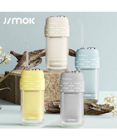 JIMOK Portable Water Flosser - Mini Cordless Oral Irrigator for Teeth & Braces Care | 4 Modes Telescopic Tank IPX8 Waterproof | Ideal for Home & Travel - Buy Online on GoSupps.com