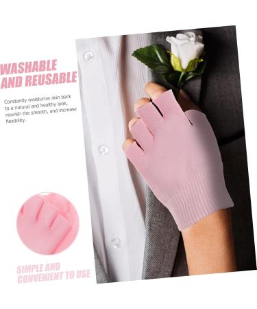 FRCOLOR 1 Pair Spa Glove Gel Hand Moisturizing Gloves Ear Piercing Kit Gel Gloves Gel Hand Gloves Eczema Gloves for Men Moisturizing Hand Gloves Fingerless Pink Man Hand Mask - Buy Online on GoSupps.com