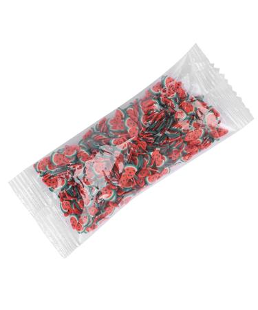 Fruit Nail Art Slices Multifunctional Exquisite DIY Manicure Slices for Home Nail Shop(Triangle Watermelon)