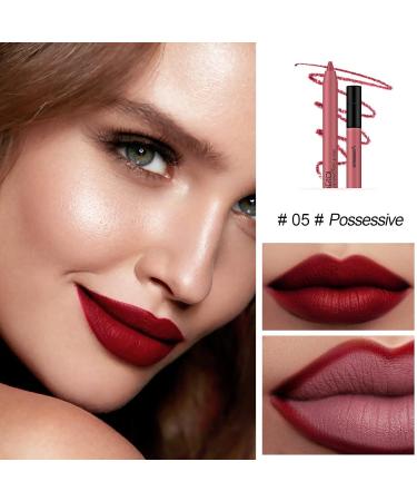 FREEORR Matte Lip Liner Pencil - Long Lasting Lip Makeup with Sharpener #5 - Buy Online on GoSupps.com