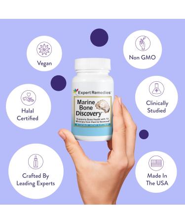 Marine Bone Discovery: Calcium Magnesium Supplement for Bone Strength - 90 Vegan Caps - Buy Online on GoSupps.com