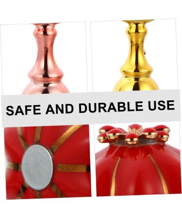 FRCOLOR Pumpkin Slices Nail Holder Nail Practice Stand Nail Beauty Stand Nail Art Tip Holder Nail Tip Training Stand Crystal Holder Fake Nail Stand Cosmetic Base Red 5.5X4cm red - Buy Online on GoSupps.com