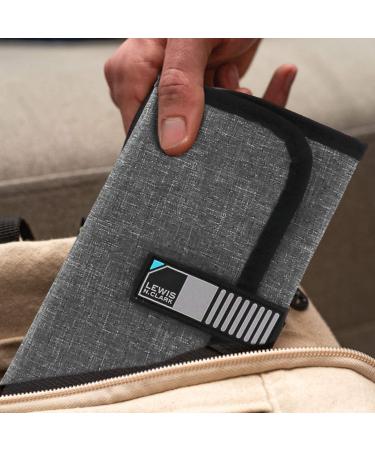 Lewis N. Clark AM/PM Folding Pill Organizer & Supplement Case - 16 Slot Gray - Buy Online on GoSupps.com