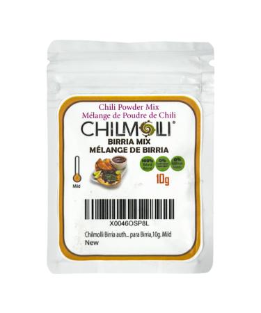 Chilmolli Birria authentic Mexican gourmet chilli powder mix portable package/M lange de poudre de chilli pour Birria/Mezcla de chiles molidos para Birria 10g. Mild Birria 10 g (Pack of 1)