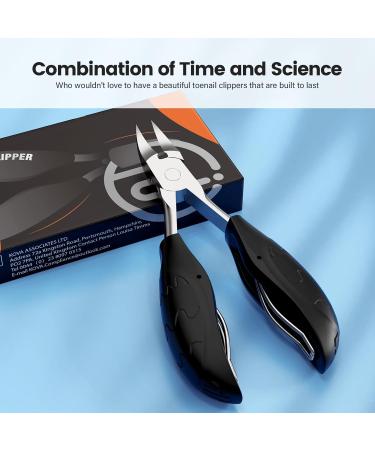Professional Precision Nail Scissors for Thick Fingernails & Toenails | Stainless Steel Nail Clippers with Soft Handle - Buy Online on GoSupps.com