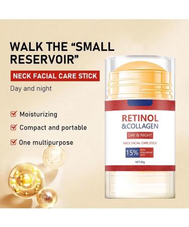 Anti-Wrinkle Moisturizing Care Stick Retinol & Collagen Face & Neck Care Stick Anti-Aging Firming Cream for Neck and D collet Tighten And Hydrate Skin Day & Night Neck Tightening Cream - Buy Online on GoSupps.com