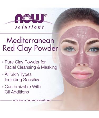 Now Foods Moroccan Red Clay Powder 14 oz - Natural Skin Care & Detox - Buy Online on GoSupps.com