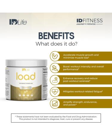 IDLife IDFitness Load | Revolutionary Performance Powder for Muscle Gains Strength & Endurance - 270g | International Shipping Available - Buy Online on GoSupps.com