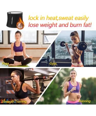 Buy Twiephav Slimming Belt | Adjustable Neoprene Fitness Sauna Sweat Belt for Men & Women - Enhance Weight Loss & Workout Results - Buy Online on GoSupps.com