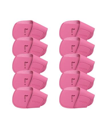 GOCHSS I Golf Iron Headcovers 10pcs PU Fit Both Right-Handed Clubs Golf Club Protector for Titleist Callaway Ping Taylormade Fit More Brands Golf Iron. Pink