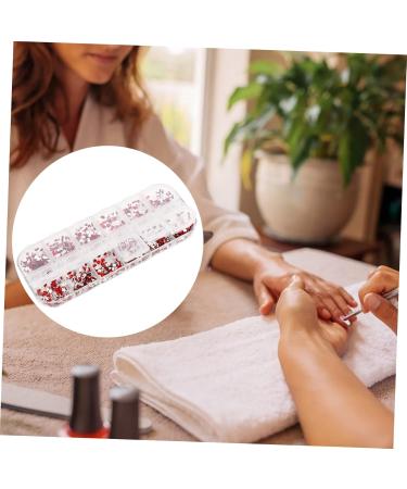 POPETPOP 1 Box Nail Jewelry Drill Red Sequin Ab Crystal Rhinestones Sticker Gems Nail Decoration Nail Jewelry Decorations Nail Art Accessories Diy Resin Drill Plastic Silver Black 13X5X1cm Red - Buy Online on GoSupps.com
