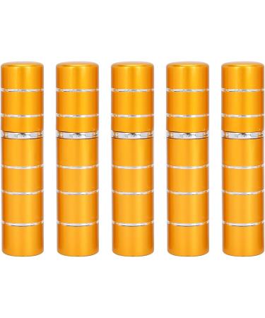ZJchao 5Pcs Mini Perfume Spray Bottles 5ML Refillable Atomizers - Portable Gold Travel Size - Buy Online on GoSupps.com