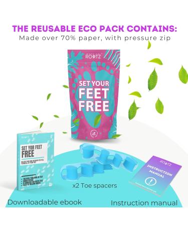 Medical-Grade Silicone Toe Spacers for Bunions & Overlapping Toes | Yoga Toes & Toe Straighteners for Men & Women - 1 Pair - Buy Online on GoSupps.com