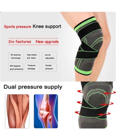 Delaman Knee Braces - Sport Pressure Support for Men & Women | Ideal for Running Workouts & Arthritis Relief - Buy Online on GoSupps.com