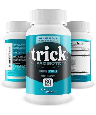 Blue Salt White Salt Trick Probiotic - Our Best Probiotics for Men - Promote Heathy Microbiome - Gut Health Once Daily Men's Probiotic - 40 Billion Mens Prostate Probiotics - Buy Online on GoSupps.com