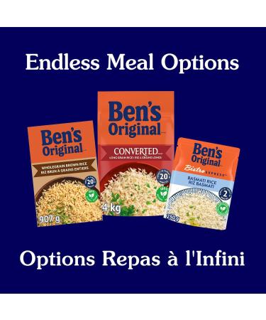 BEN'S ORIGINAL CONVERTED Long Grain Parboiled Rice 4kg Bag Long Grain 4kg - Buy Online on GoSupps.com