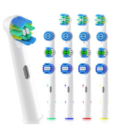 Sulkiwe plug-in brushes compatible with oral b brown electric toothbrush toothbrush attachment suitable for oral-b per vitality genius x teen trizone junior smart advance power 16er (white) - Buy Online on GoSupps.com