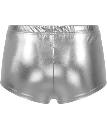 Linjinx Women's Silver PVC Shiny Booty Dance Shorts - X-Large - Buy Online on GoSupps.com