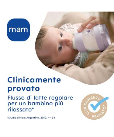 MAM Easy Start Anti-Colic Baby Bottle Set of 2 - SkinSoft Silicone Teat 260 ml Pink (2+ Months) - International Shipping Available - Buy Online on GoSupps.com