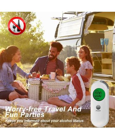 Portable Digital Breathalyzer Alcohol Tester - Real-Time LCD Display & Audible Alert - Buy Online on GoSupps.com