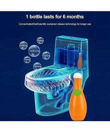 Bowling Blue Bubble Toilet Bowl Cleaner Automatic Long-Lasting Toilet Bowl Cleaner In Bottle Toilet Cleaner for Cistern Prevents Limescale Toilet Fresheners Deodorizing & Descaling (5Pcs) - Buy Online on GoSupps.com