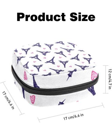 Anna Cowper Paris Eiffel Tower Menstrual Cup Pouch - Portable Period Bag for Women - Multi-colored - Buy Online on GoSupps.com