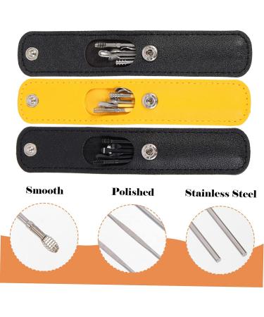 Healifty 12 Sets Ear Pick Kit - Ear Wax Removal Tool Set with Spring Cleaning Scraper - Steel Ear Cleaner for Earwax Picking - Assorted Colors (4pcs) - Buy Online on GoSupps.com