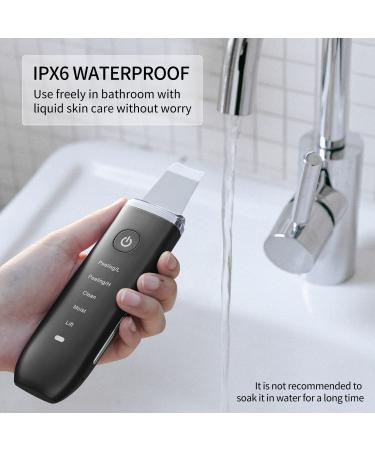 COSBEAUTY Skin Scrubber & Blackhead Remover | 28K Facial Cleansing Tool | Acne Extractor & Pore Cleaner | 5 Modes | Waterproof & Wireless Charging | Black - Buy Online on GoSupps.com