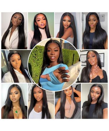 12A Brazilian Straight 4x4 HD Lace Closure | Free Part Hand Tied Swiss Lace | 100% Unprocessed Human Hair | Natural Black (16 Inch) - Buy Online on GoSupps.com