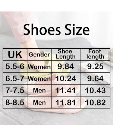 Xnlonby Massage Slippers for Women - Acupressure Foot Massage Shoes for Neuropathy Arthritis & Plantar Fasciitis Pain Relief - Pink 39/40 EU - Buy Online on GoSupps.com