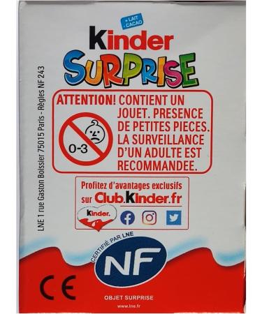 KINDER Surprise Natoons Egg 20g - New version 2022/2023 - Pack of 3 eggs. (1) - Buy Online on GoSupps.com