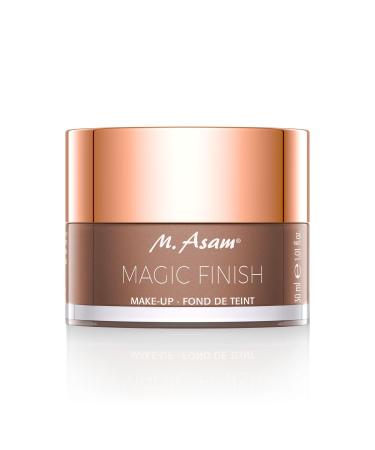 M. Asam Magic Finish Deep Teint Make-Up Mousse (1.01 Fl Oz) 4in1 Primer Foundation Concealer & Powder With Buildable Coverage Hides Redness And Dark Spots Vegan For Deeper Skin Tones 30.00 ml (Pack of 1) For deep skin tones