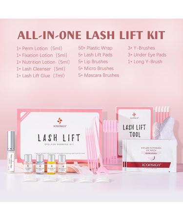 ICONSIGN Lash Lift Kit(2nd Generation) Professional Semi-Permanent Curling Eyelash Perm Kit Suitable for Salon & Home Use A-Lash Lift Kit - Buy Online on GoSupps.com