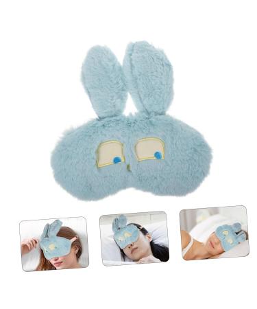 FRCOLOR Blue Plush Animal Mask Blindfold - 1pc Soft Sleep Mask for Kids & Adults | International Shipping Available - Buy Online on GoSupps.com