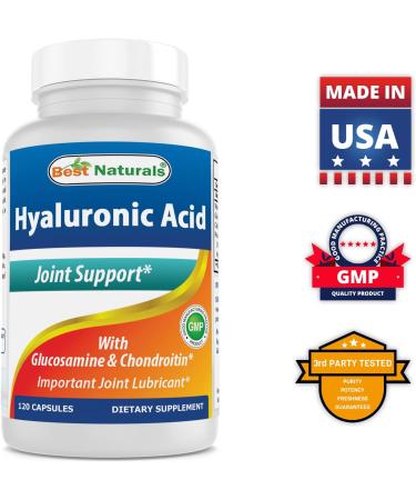 Best Naturals Hyaluronic Acid 100mg Capsules - 120 Count - Joint Support & Skin Health - Buy Online on GoSupps.com