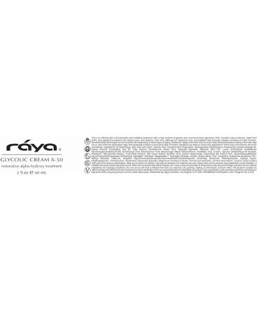 RAYA Glycolic Cream X-50 with AHA (G-329) | Exfoliating Facial Treatment for Non-Sensitive Skin Beginning to Show Signs of Aging | Helps Reduce Lines and Wrinkles | Made with Alpha Hydroxy Acids - Buy Online on GoSupps.com