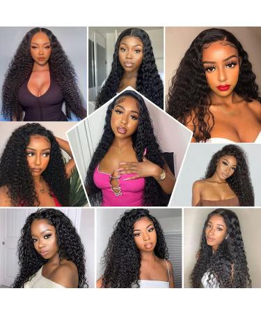 Poghes 13x6 Water Wave HD Lace Front Wig 24 Inch - 180% Density Pre Plucked Deep Wave Human Hair Wig for Black Women - with Baby Hair - Buy Online on GoSupps.com
