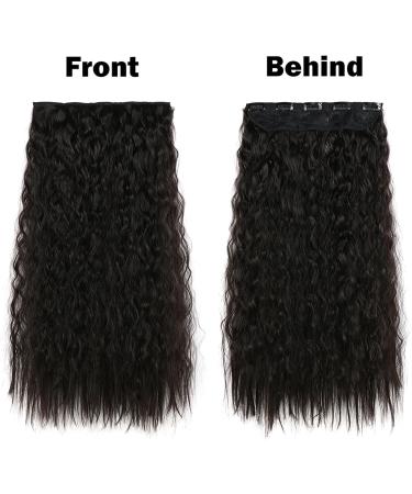 Hair Extensions Clip In Hair Extensions Synthetic Corn Wave 5 Clip in Hair Extensions Heat Resistant Wavy Hairpiece High Temperature 22" for Women Hairpieces Hair Pieces(2) 22inches 2 - Buy Online on GoSupps.com