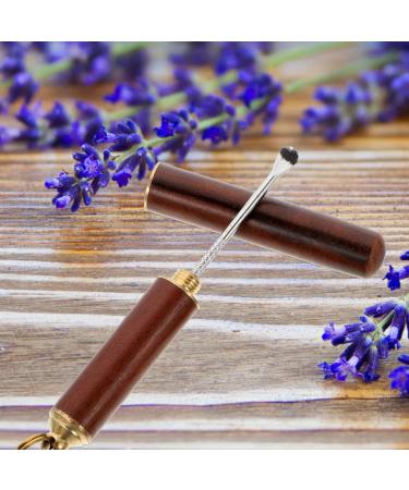 Healeved 2Pcs Wooden Ear Pick Set - Portable Ear Wax Removal Tools for Adults | Earpicks Keychain Ear Scoops Cleaners - Buy Online on GoSupps.com
