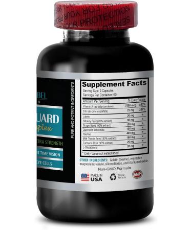 Eye Supplements Lutein - Eye Vision Guard 24 MG - Advanced Eye Complex - Lutein for Eyes Vision Support Complex Vitamin A Grape Seed Extract Vision Pills for Eyes Over 50 2 Bottles 120 Capsules - Buy Online on GoSupps.com