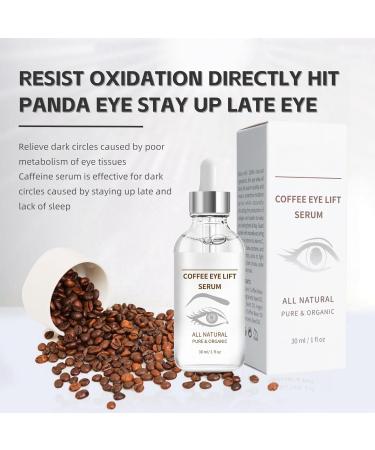 Caffeine Eye Serum for Dark Circles Organic Caffeine Eye Lifting Serum Anti Aging Under Eye Serum Caffeine Eye Cream for Dark Circles and Puffy Eyes Skincare Anti Wrinkle Eye Bag Removal - Buy Online on GoSupps.com