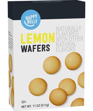 Happy Belly Lemon Wafers 11oz - Delicious Amazon Brand Snack - Buy Online on GoSupps.com