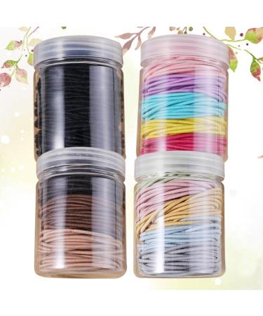 minkissy 12 Boxes Hair Elastics Hair Bands Strong Hair Bands Hair Holder Elastic Hair Rings Hair Elastic Ropes Pigtail Band Curly Hair Ties Nylon Hair Bands Miss 4 Piece Set Seamless - Buy Online on GoSupps.com