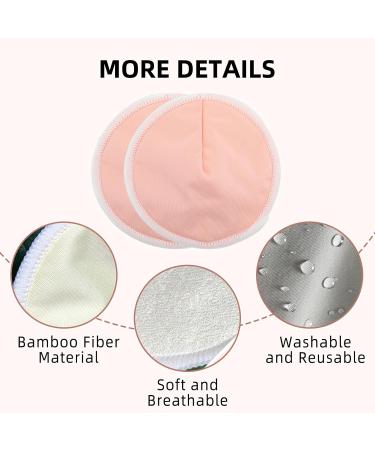Organic Bamboo Reusable Nursing Pads - 10 Pack | Soft & Breathable 3 Layered Maternity Breastfeeding Essentials | Washable Nipple Covers for New Mothers (5 Pairs 12cm) - Buy Online on GoSupps.com