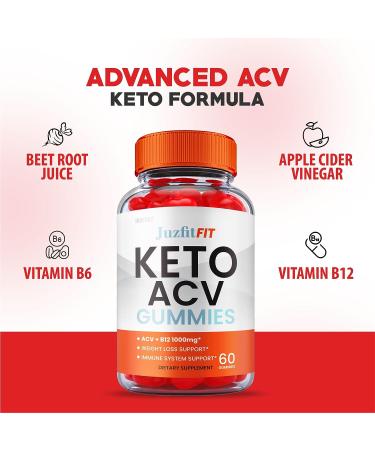 Juzfiit ACV Keto Gummies - Vegan Formula for Weight Loss - 60 Gummies - Buy Online on GoSupps.com