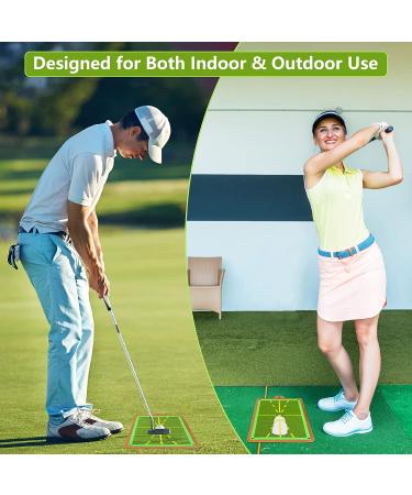 Golf Training Mat for Swing Detection  Path Visual Feedback Golf Swing Mat  Premium Golf Impact Mat  Path Feedback Golf Practice Mats  Advanced Golf Hitting Mat for Indoor/Outdoor - Buy Online on GoSupps.com