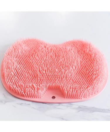 Larger Pink Foot Scrubbing Mat with Non-Slip Suction Cups | Foldable Foot Scrubber Cleaner for Shower | Ideal Shower Floor Mat for Comfort & Hygiene - Buy Online on GoSupps.com